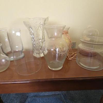 Various Vases And Display Glasses