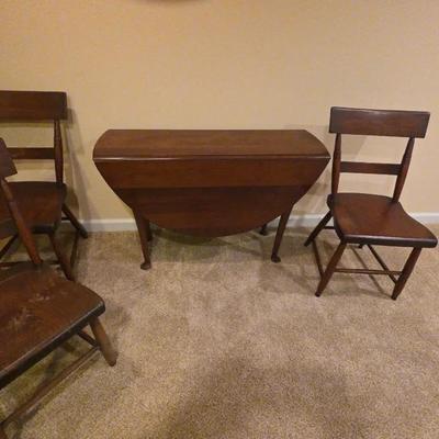 Folding Table With Four Chairs