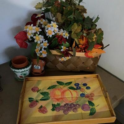 Serving Platter, Ceramic Pots, Decorative Flower Basket