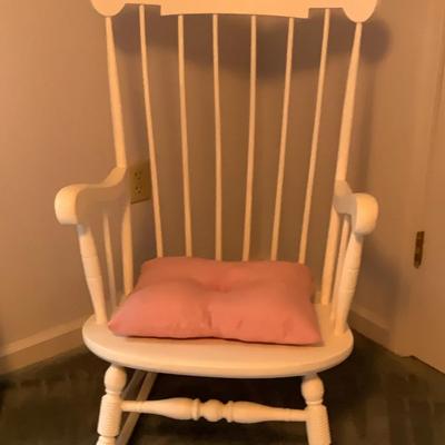 White Rocking Chair