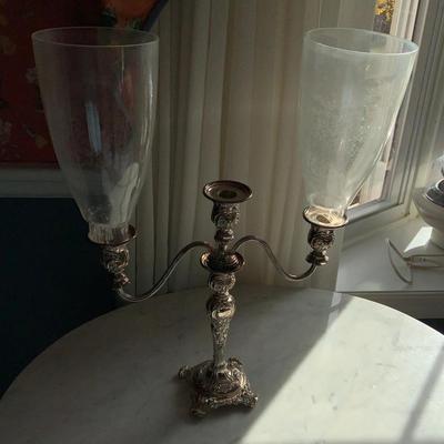 William Rogers And Son Victorian Rose silver-plated candlestick holder And Other Misc Items