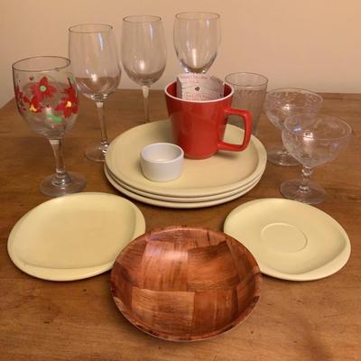 Vintage Boontonware Dishes, glasses, Misc Items