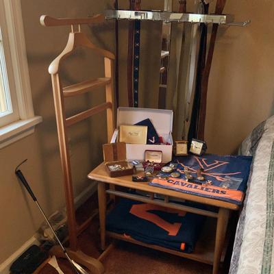Belt Rack, Garment Rack, Misc Watches And Accessories