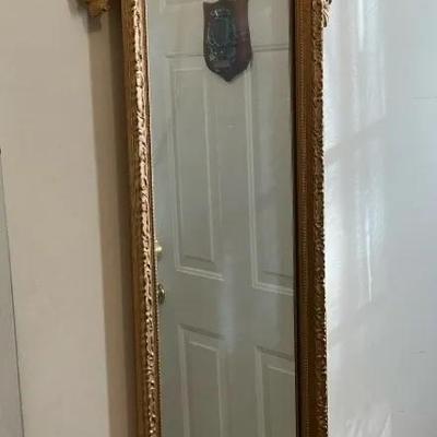 Ornate Gold Mirror 58” Long 