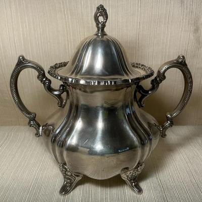 Poole Sterling Silver Lidded Sugar Bowl (543g)