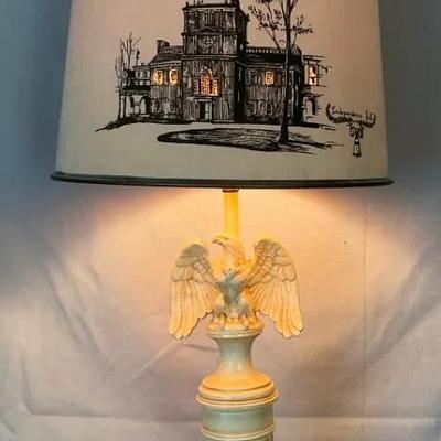Vintage Eagle Table Lamp