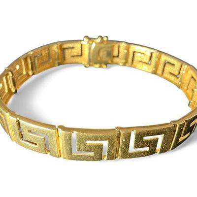 14k Gold Greek Key-Link Bracelet (19.87 Grams) 