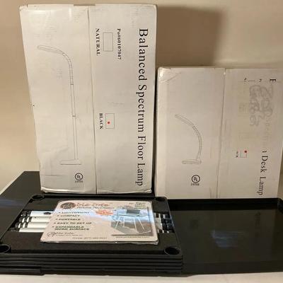 Portable Workstations And Floor Lamp & Desk Lamp 