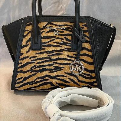 Michael Kors Taryn Animal Print Calf Hair Convertible Crossbody Bag