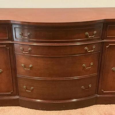 Duncan Phyfe Style Mahogany Sideboard Buffet