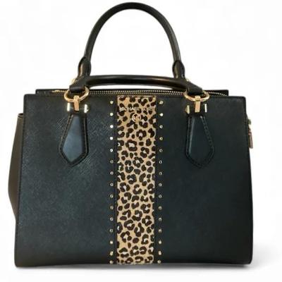 Michael Kors Marilyn Medium Satchel Calf Hair Animal Print