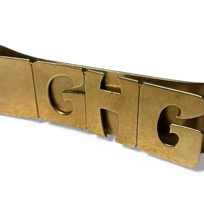 14k Gold Doskow “GHG” Money Clip (13.83 Grams)