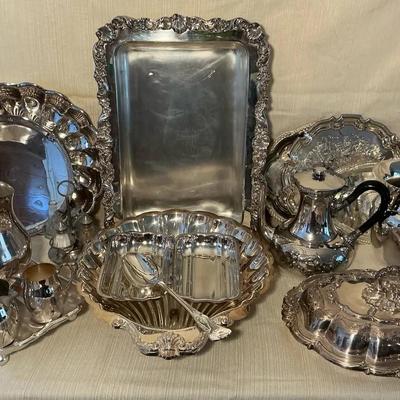 Silverplate incl. Poole, Paul Revere Reproduction, Elkington