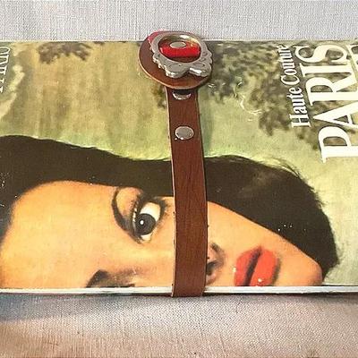 Vintage Elegance Magazine Clutch Novelty Purse