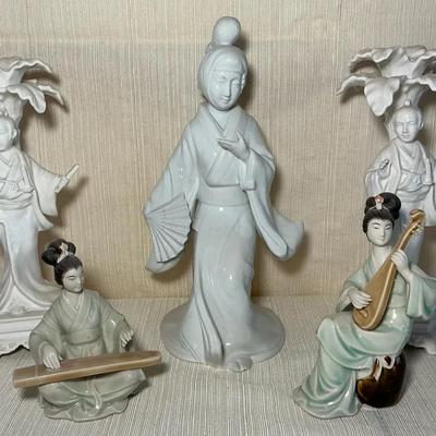 Fitz & Floyd Japanese Candlesticks & Figure, & More