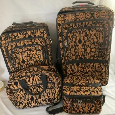 Damask Luggage Set 4 Pieces