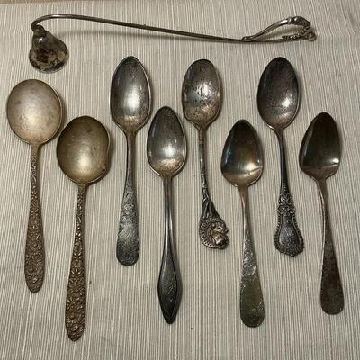 Sterling Silver Spoons & Candle Snuffer (230g)