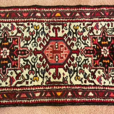 Iranian Wool Cream Red Oriental Rug 2'3.5" x 4'