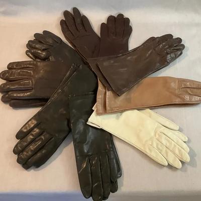 Vintage Leather Gloves Size 6.5 - 7