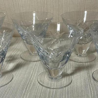 Waterford Crystal Short Martini Glasses Set of 6