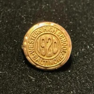 14k Gold 1920 Western High School Pin (1.66 Grams)