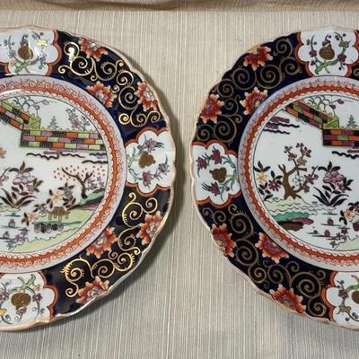 Masons Ironstone "Great Wall" Plates 10.25"
