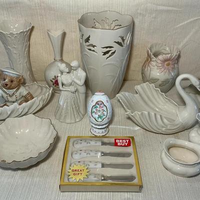 Lenox Vases, Figures, Bowls, & More