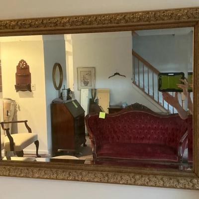 Ornate Gold Frame Rectangular Wall Mirror 29.5" x 41.5"