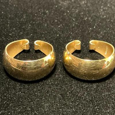 14k Gold Ear Cuff Earrings (5.31 Grams)