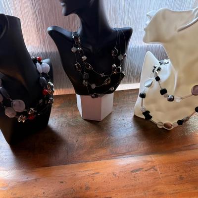 Multicolored Times Three: Statement Chunky Necklaces 