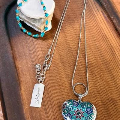 Brighton & Turquoise; Necklace & Bracelet Set