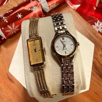 Pair Of Seiko Ladies Wrist Watches 