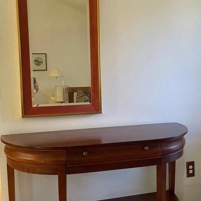 Welcome In: Vintage Donelle Mirror & Heckman Entry Way Table