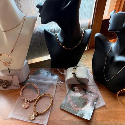 Australian Flare Jewelry Set; Three Unique Necklaces with three bracelets