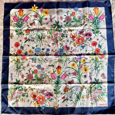 Vintage Designer Vintage Designer Gucci Flora Silk Scarf – Iconic 1966 Accornero Design