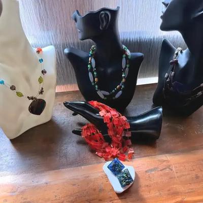 Fashion In Color: Statement Necklaces With Fusion Diochroic Glass Earrings