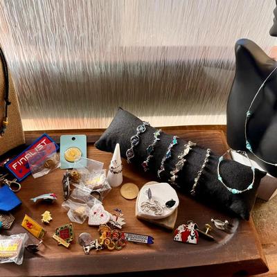 Teen Years; Variety of Pins, Necklaces, Bracelets, Rings, & Earrings