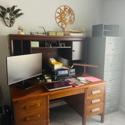 Sale Photo Thumbnail #9: Antique Desk in Office Area