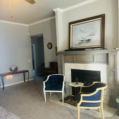 Sale Photo Thumbnail #7: Fire place with club chairs
