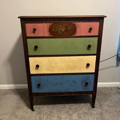 Sale Photo Thumbnail #12: Antique Repainted Chest of Drawers