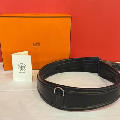 Hermes triple elastic girth in original box