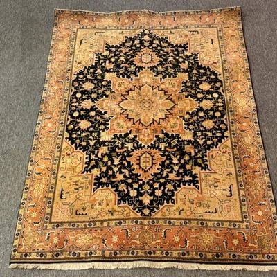 Antique Persian Tabriz, exceptional quality finely knotted hand woven wool rug