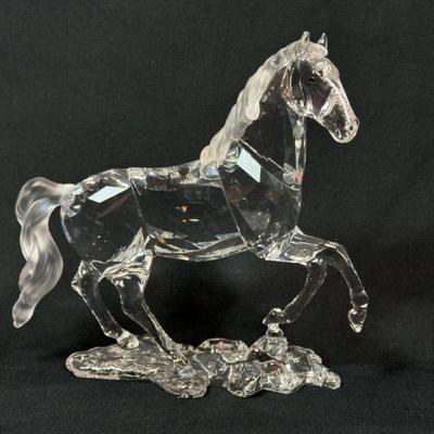 Swarovski Crystal Stallion figurine, 898508, 6” x 6”