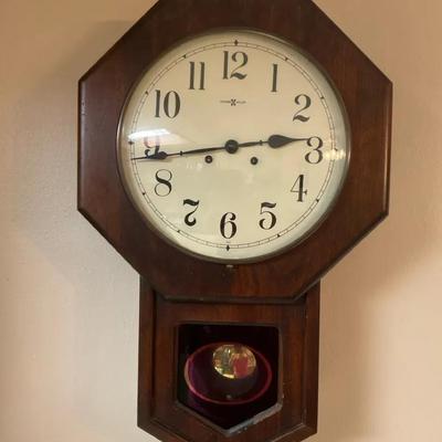 Howard Miller Octagon Schoolhouse Wall Clock