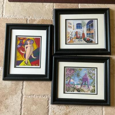 Serigraph Signed And Authenticated Framed Prints