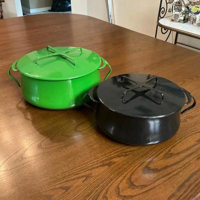 MCM Dansk Kobenstyle Enamel Casserole Dishes