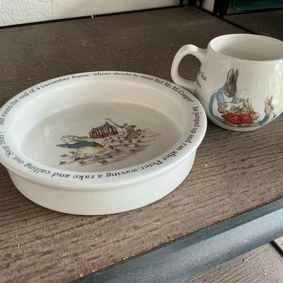 Wedgwood Beatrix Potter Peter Rabbit Mug And Bowl