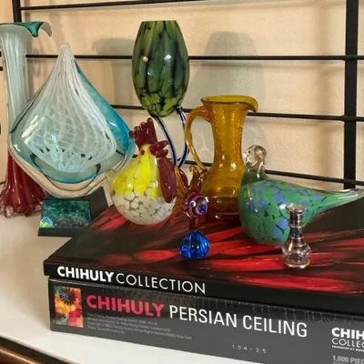 Colorful Glass Decor/Chihuly Book And Puzzle