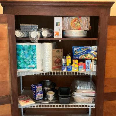 Large Lot Of Paper Goods And Metal Bakeware