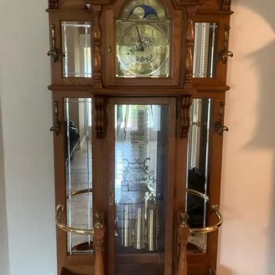 Oak Ridgeway Grandfather Clock Model 909 Broadmoor